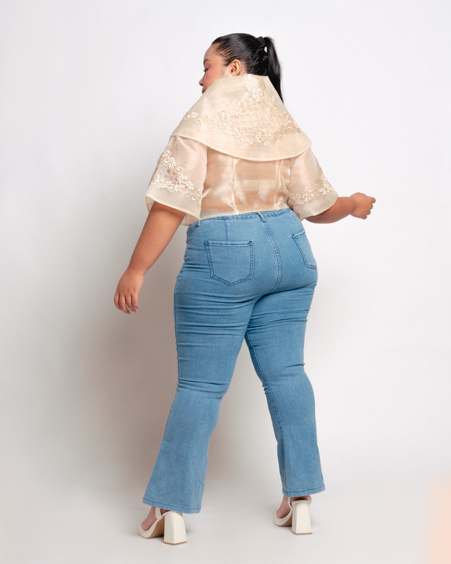 Margaret Filipiniana top (cream)