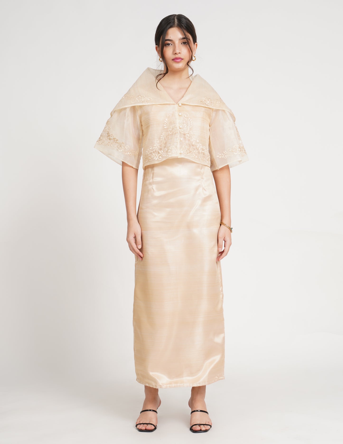 Margaret Filipiniana top (cream)