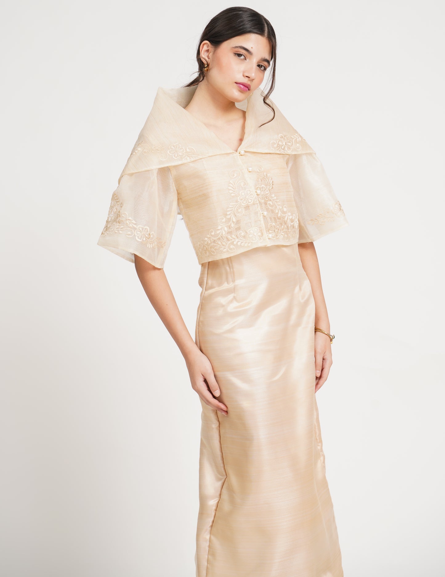 Margaret Filipiniana top (cream)