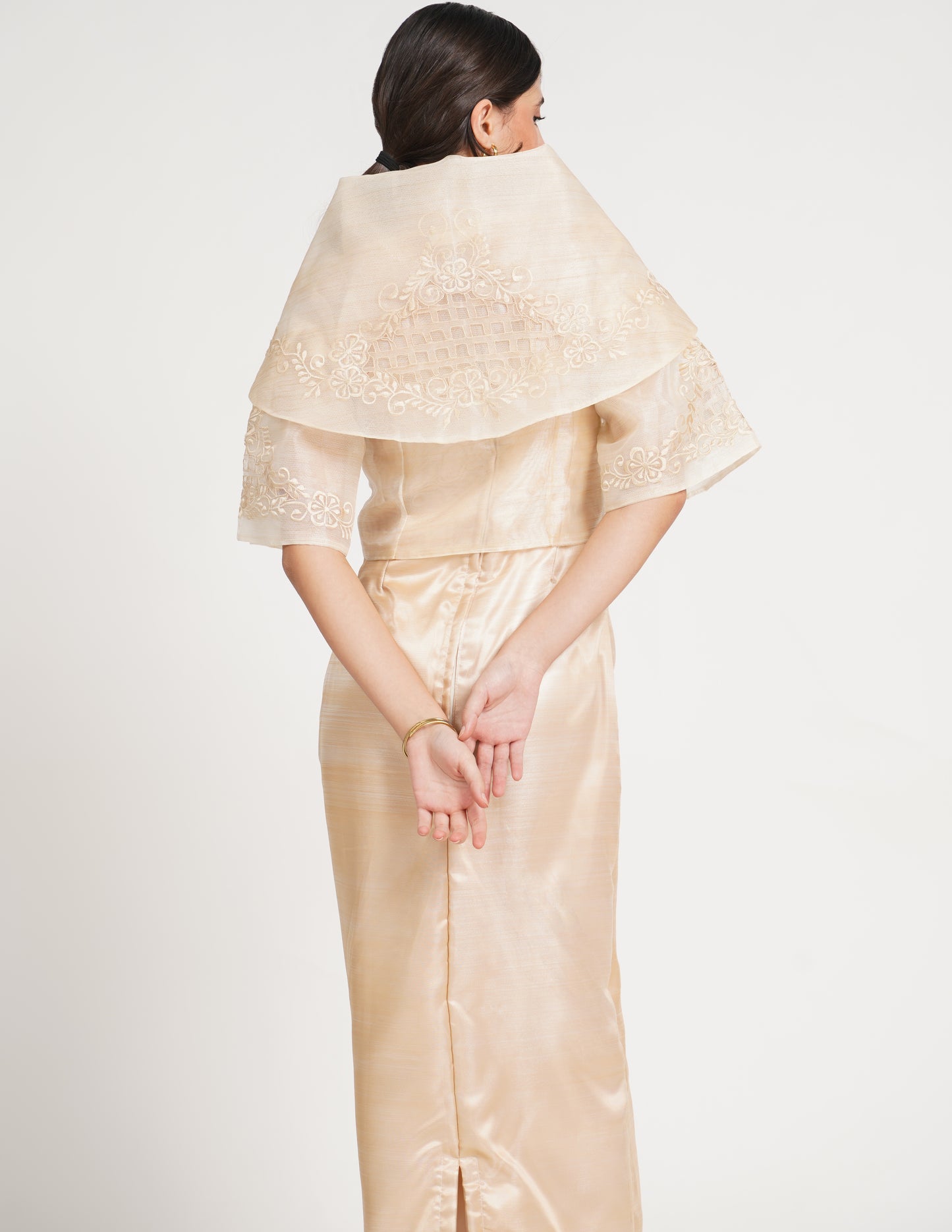 Margaret Filipiniana top (cream)