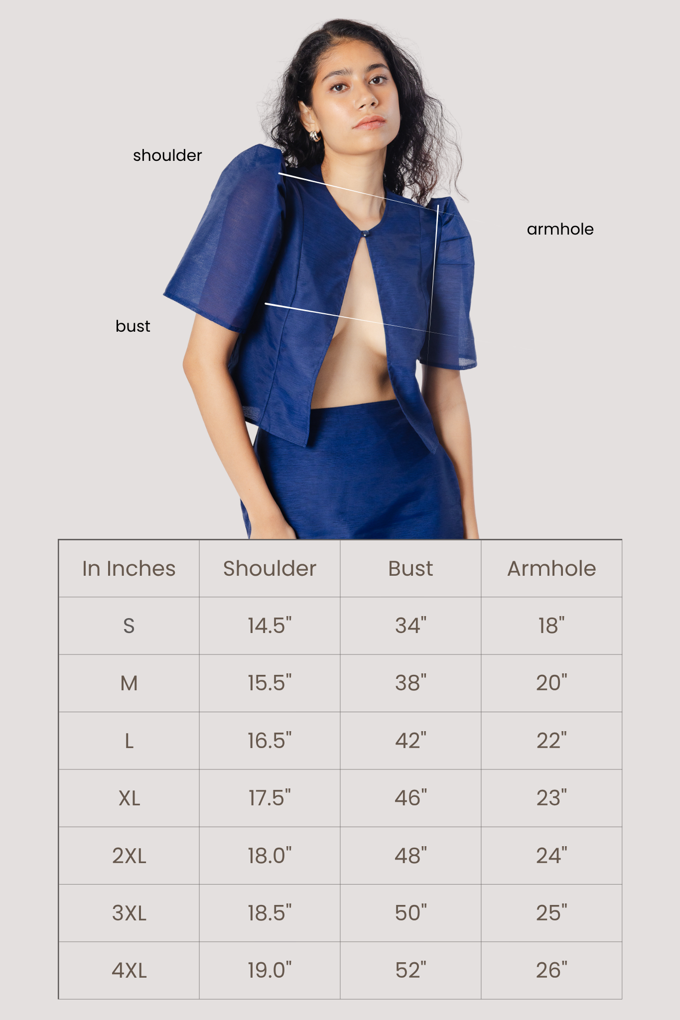 Sofia Top (Midnight Blue)