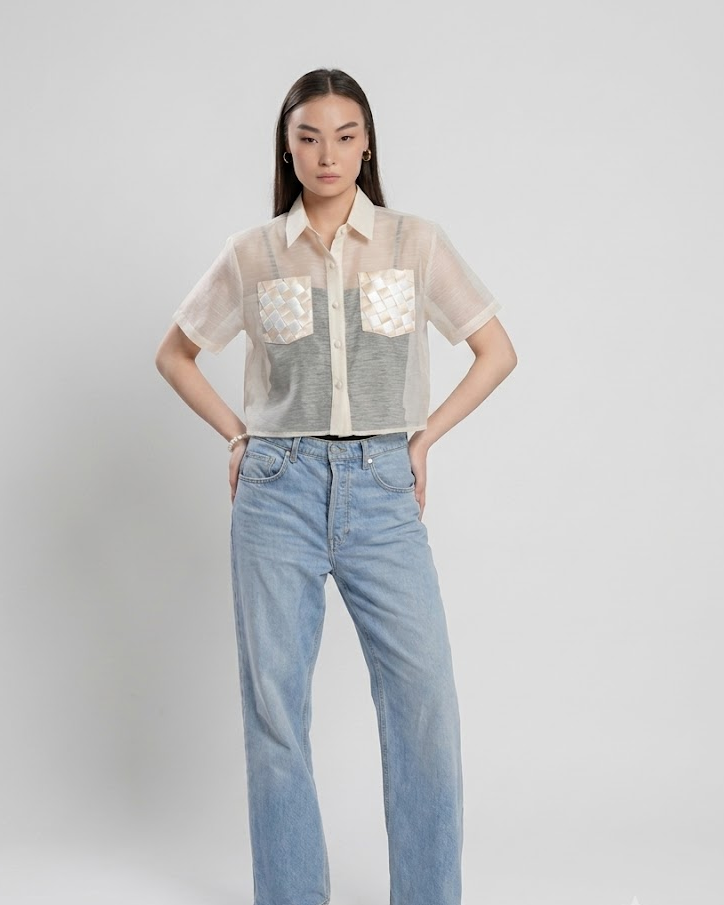 Aja Boxy Barong (Cream)