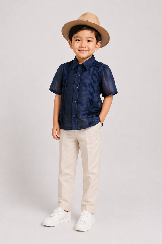 Baste mini barong (midnight blue)