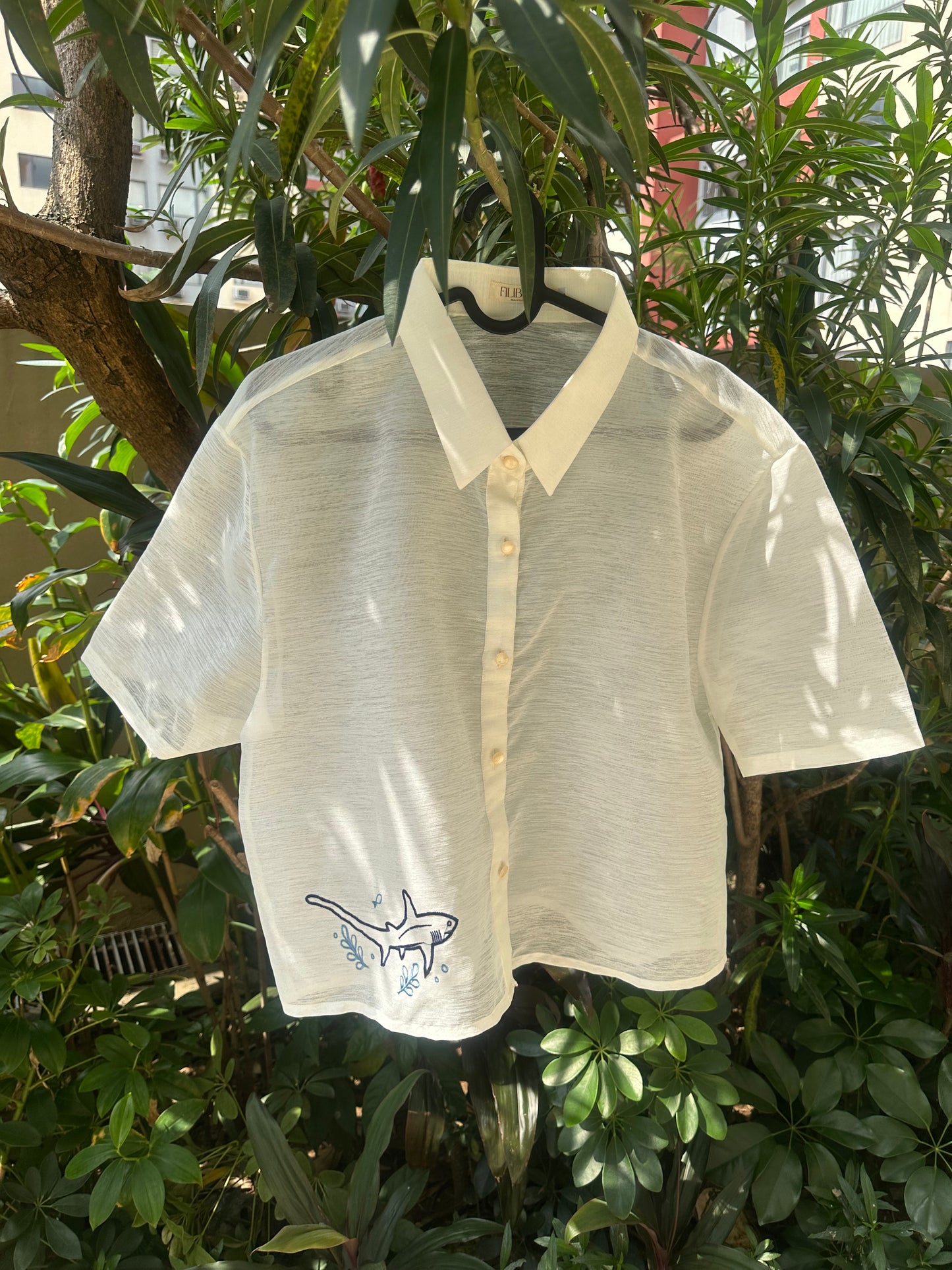 Marsha Thresher Shark Barong (White)