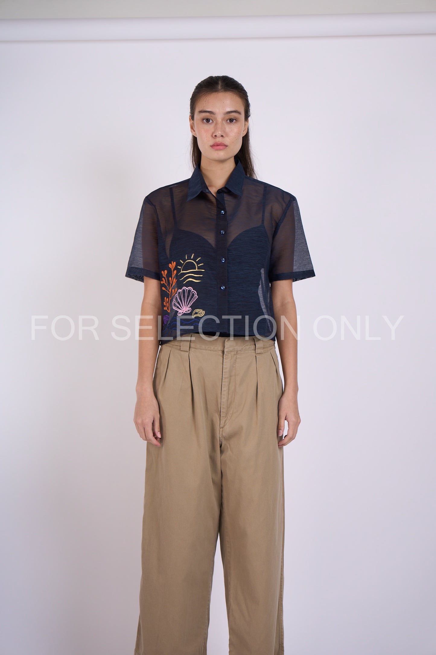 Rocco Short-Sleeve Boxy Barong (Colored Burda)