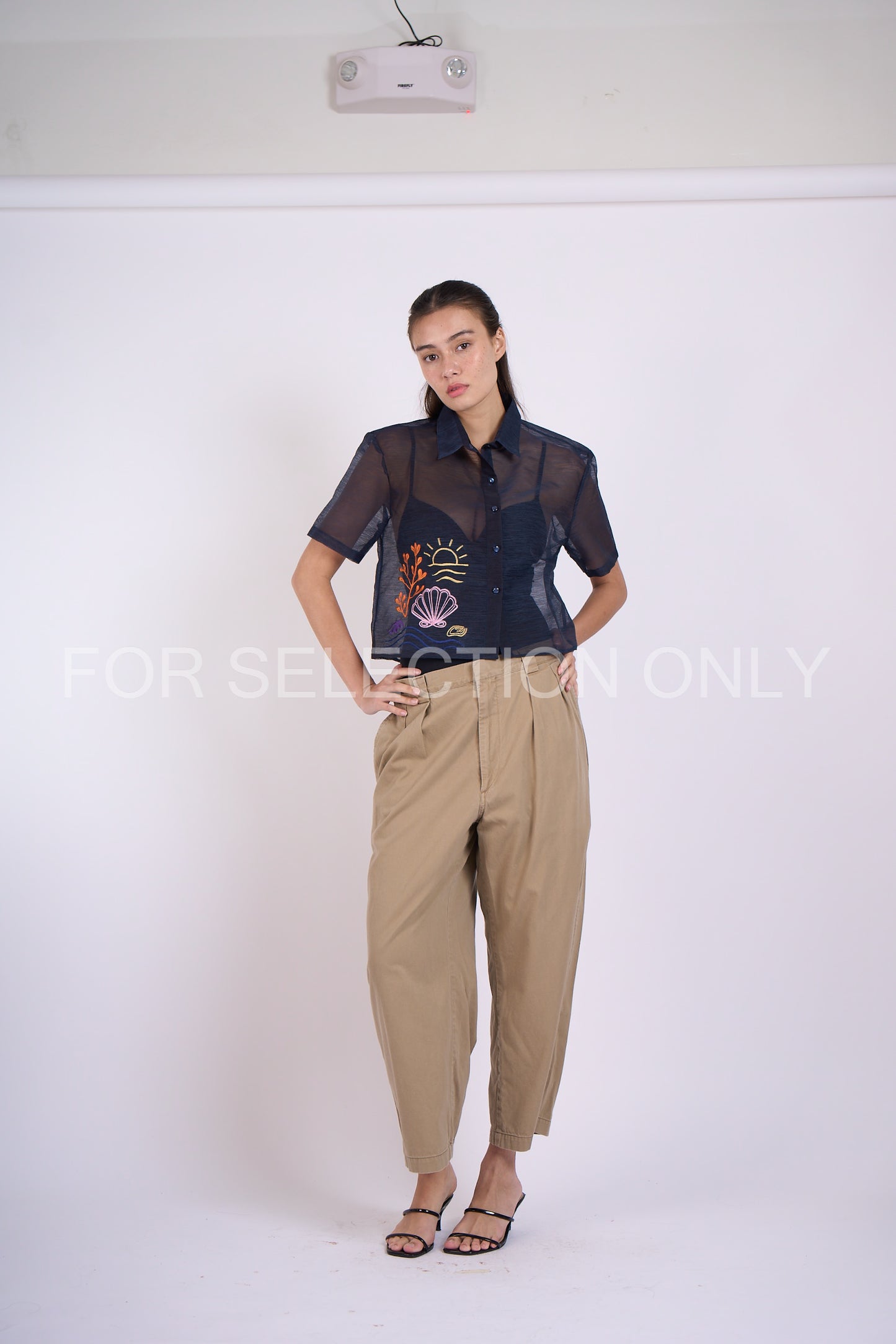 Rocco Short-Sleeve Boxy Barong (Colored Burda)