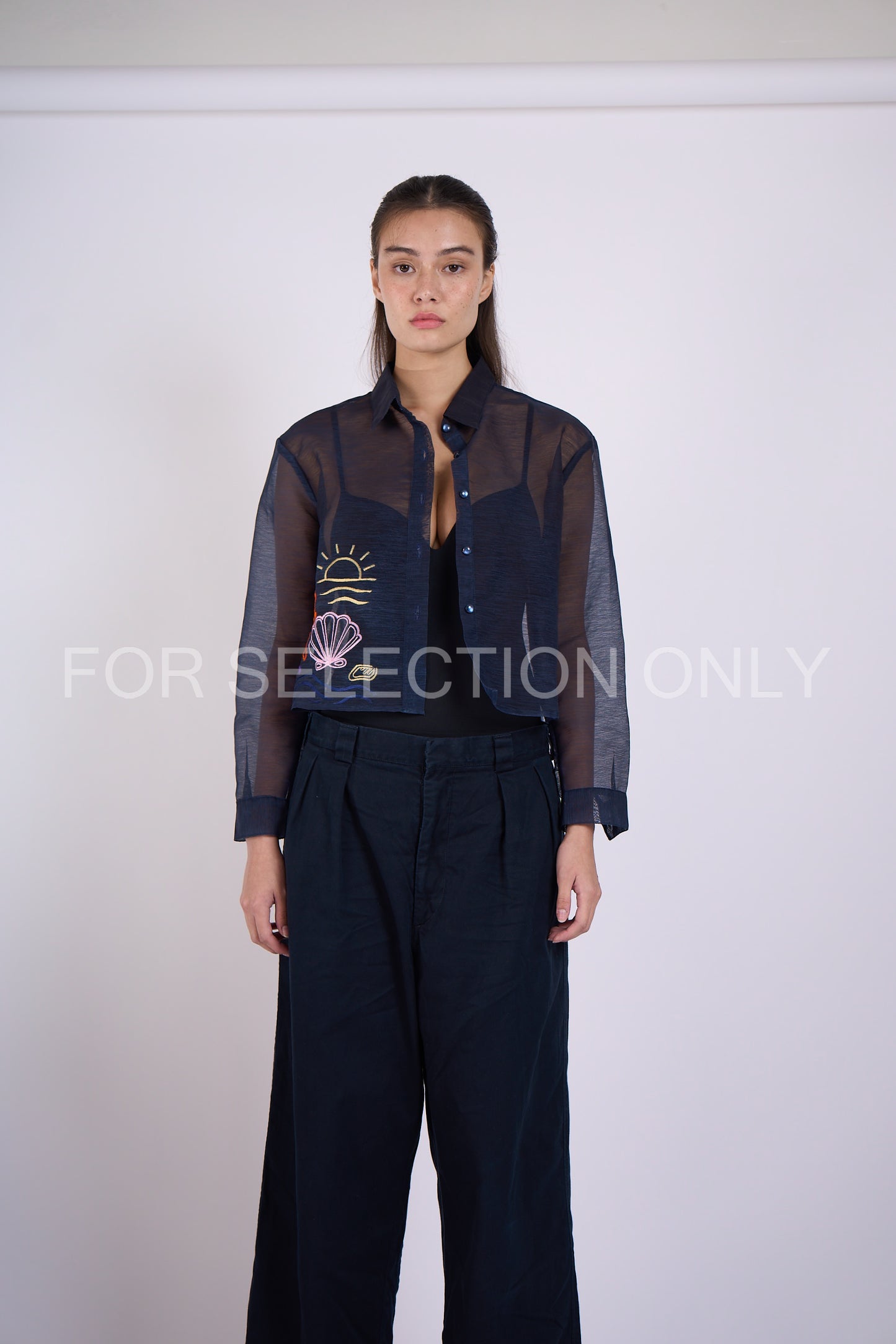 Rocco Long-Sleeve Boxy Barong (Colored Burda)