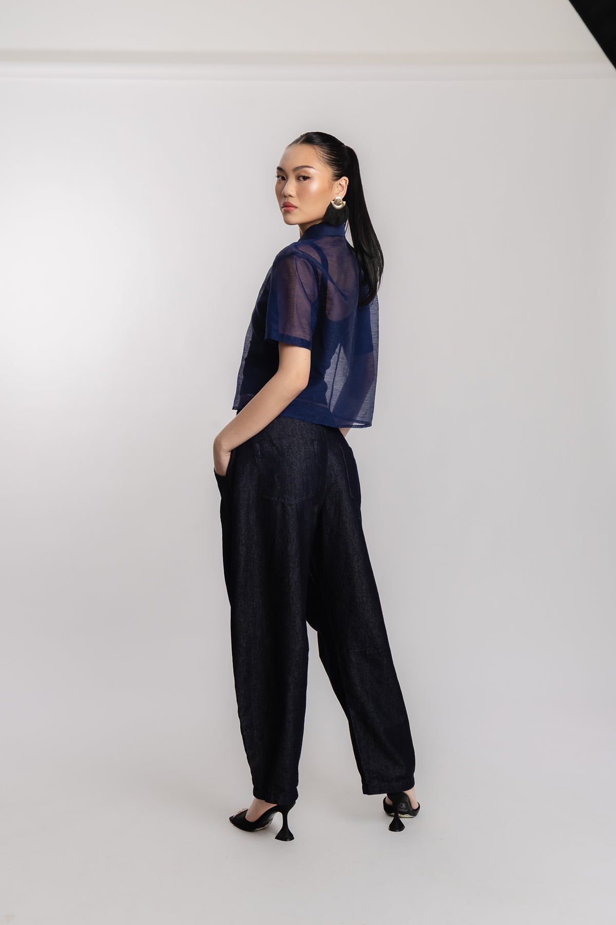 Rocco Boxy Barong (Midnight Blue)