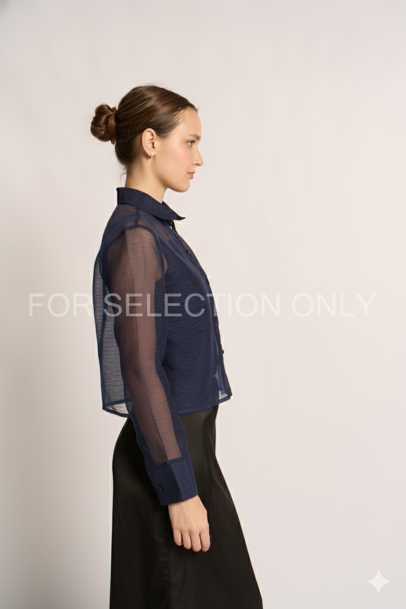 Solana Long-Sleeve Boxy Barong