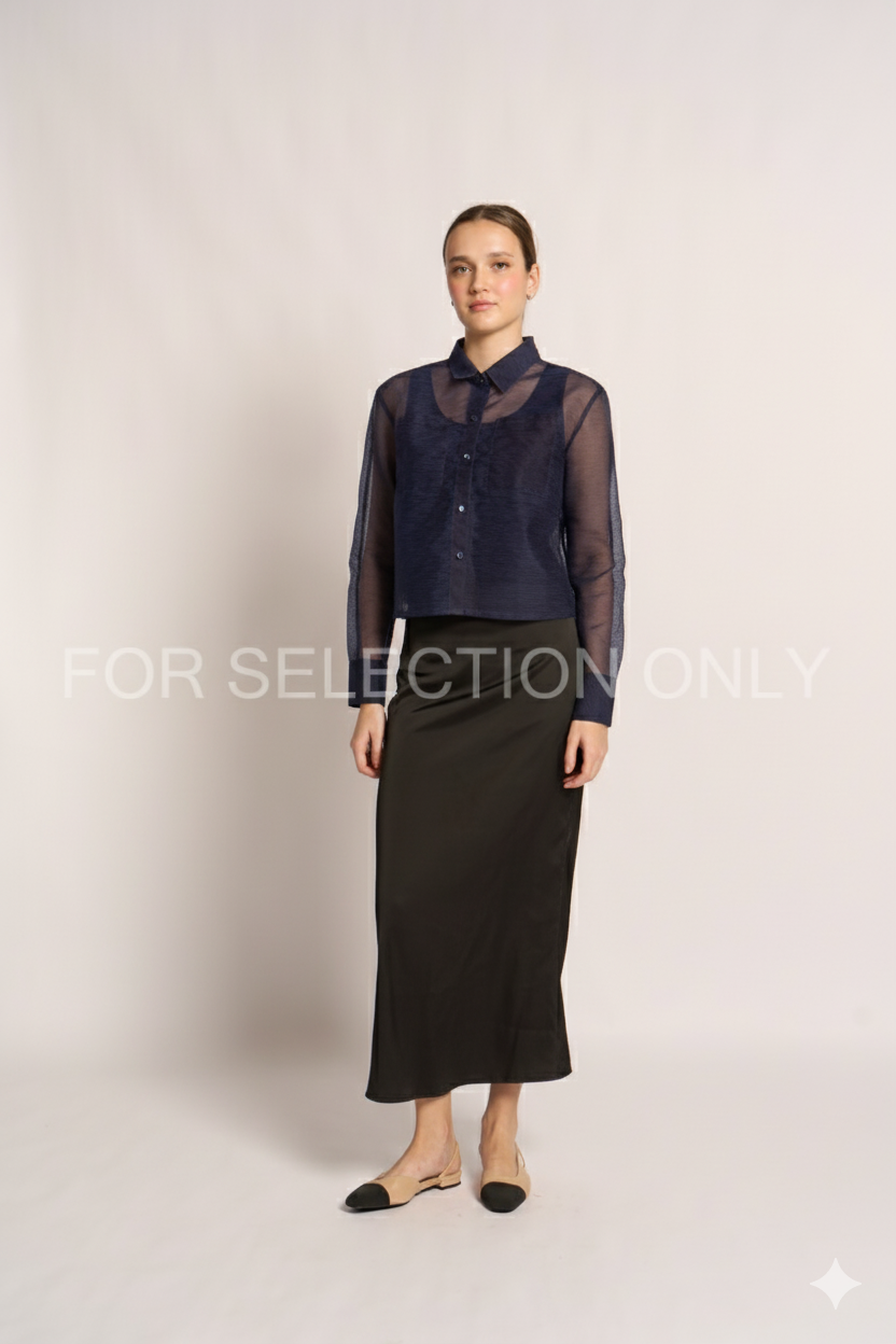 Solana Long-Sleeve Boxy Barong