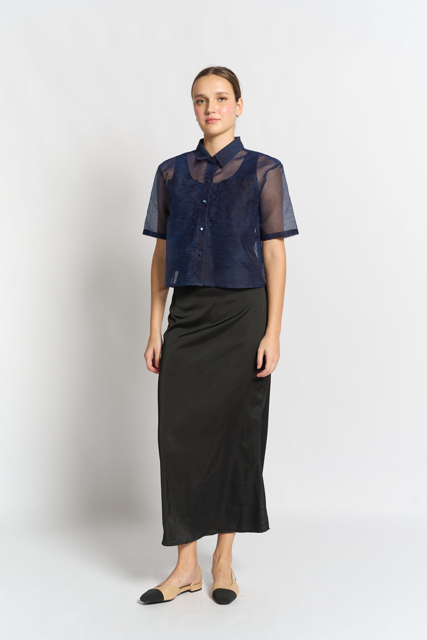 Solana Boxy Barong (Short Sleeves)