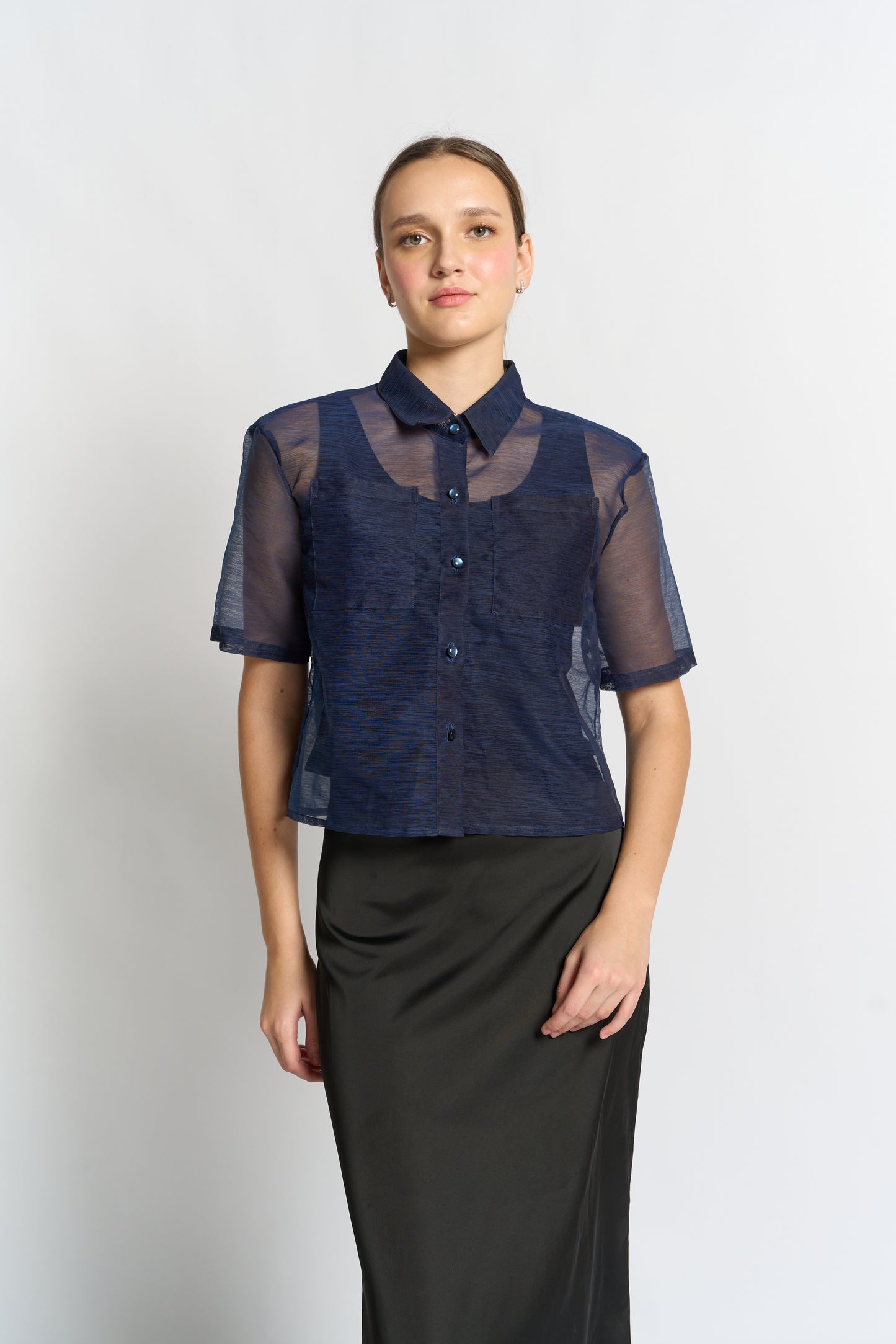 Solana Boxy Barong (Short Sleeves)