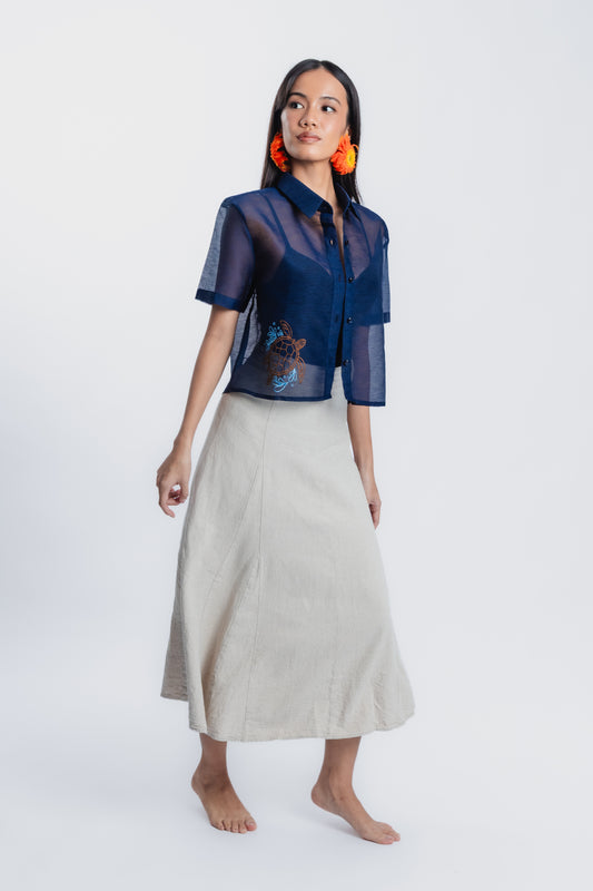Thirdee Sea Turtle Barong (Blue)